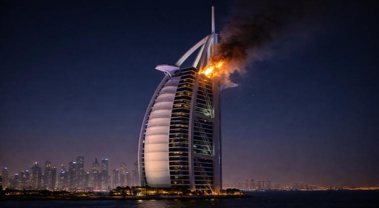 Burj Al Arab ‘Seven-Star’ Hotel Hit During Iranian Drone Attack
