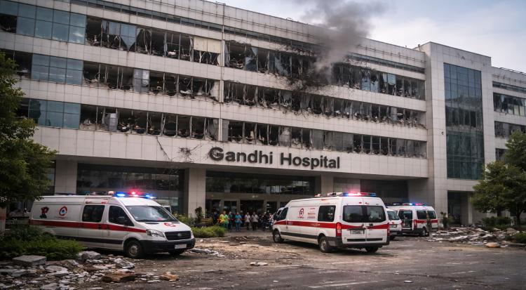 Israeli Airstrikes Hit Gandhi Hospital in Tehran, Iran