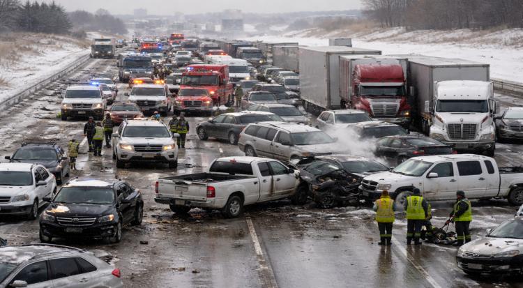 70-Vehicle Pileup in Colorado Leaves 15 Injured