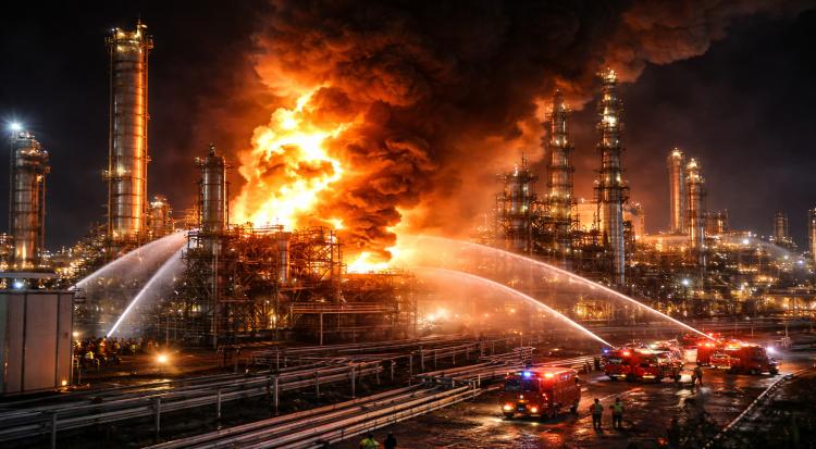 Fire at major Australian refinery supplying 10% of fuel sparks shortage fears