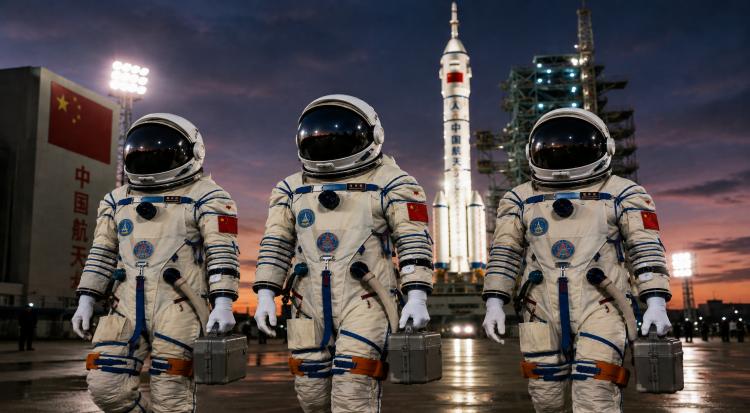 China Launches Three Astronauts as 2030 Moon Plans Advance