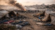 Israeli strike on Gaza tents kills three, including two children