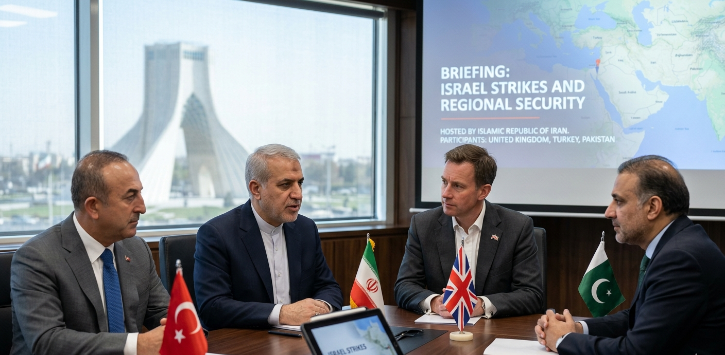 Iran’s Top Diplomat Briefs UK, Turkey and Pakistan After Israel Strikes