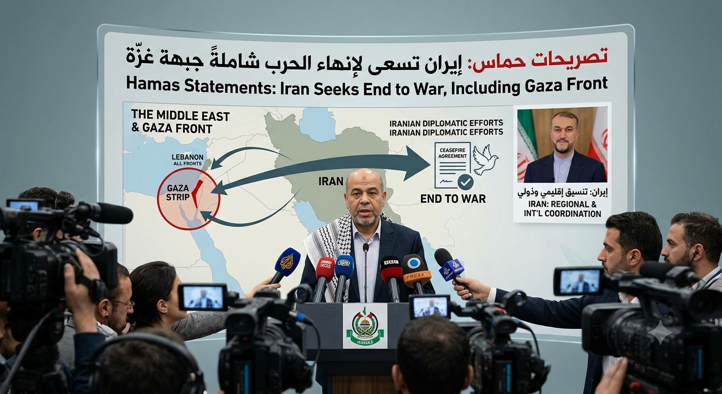 Hamas Says Iran Seeking End to War Including Gaza Front