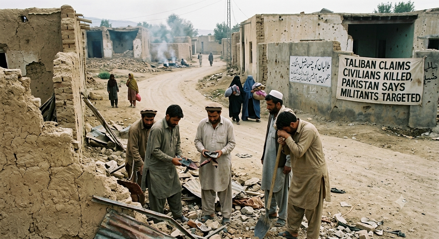 Pakistan Claims Killing Militants as Taliban Says Civilians Died in Airstrikes