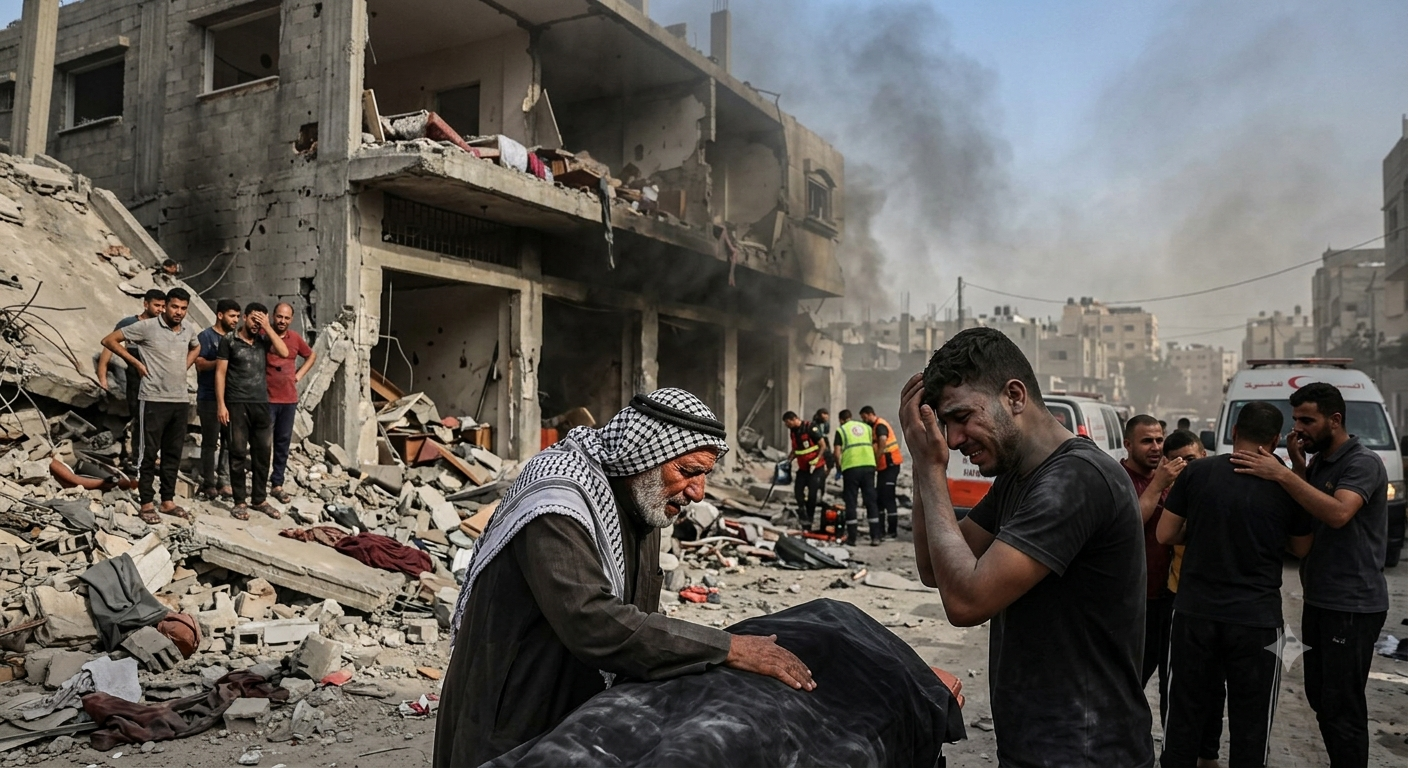 Israeli Airstrike in Khan Younis Kills Two Palestinians in Southern Gaza