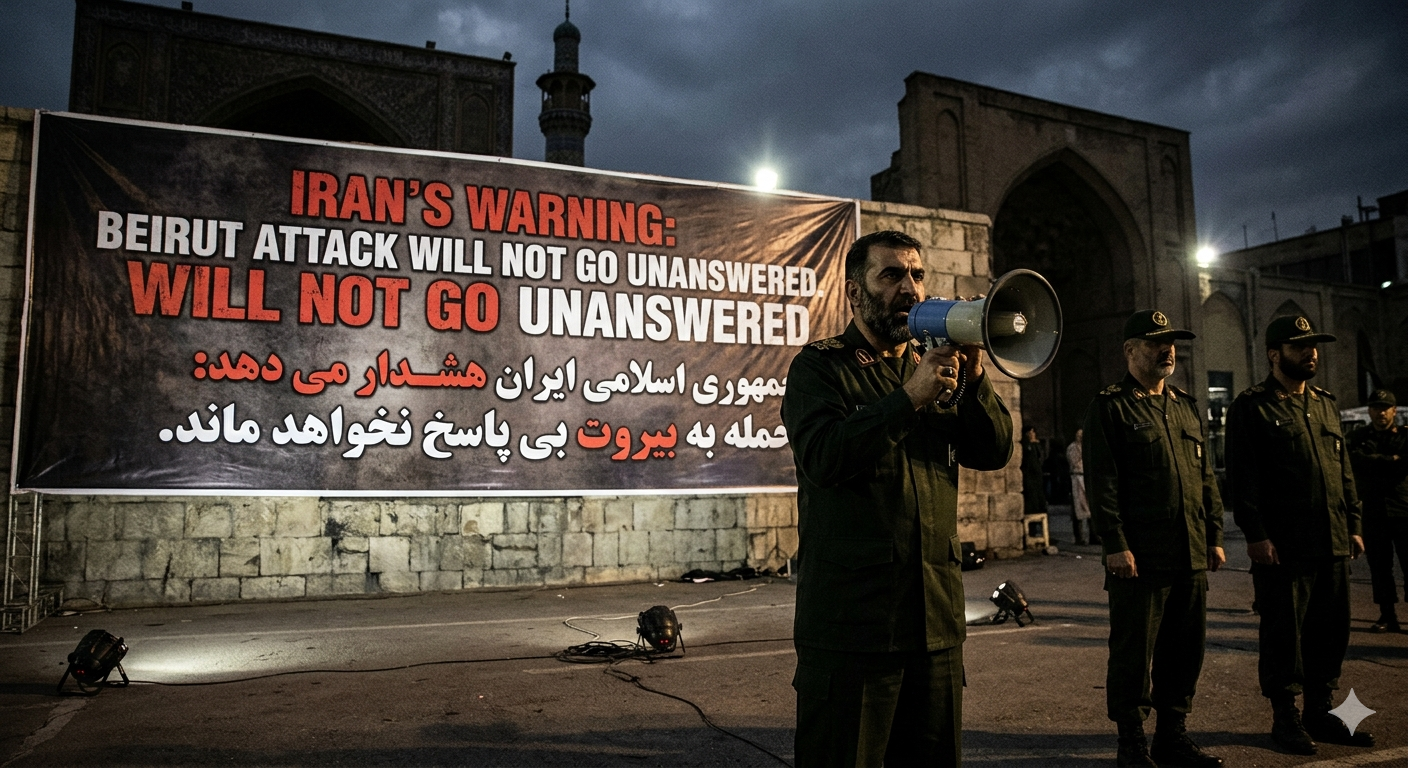 Iran Warns Israel That Beirut Attack Will Not Go Unanswered