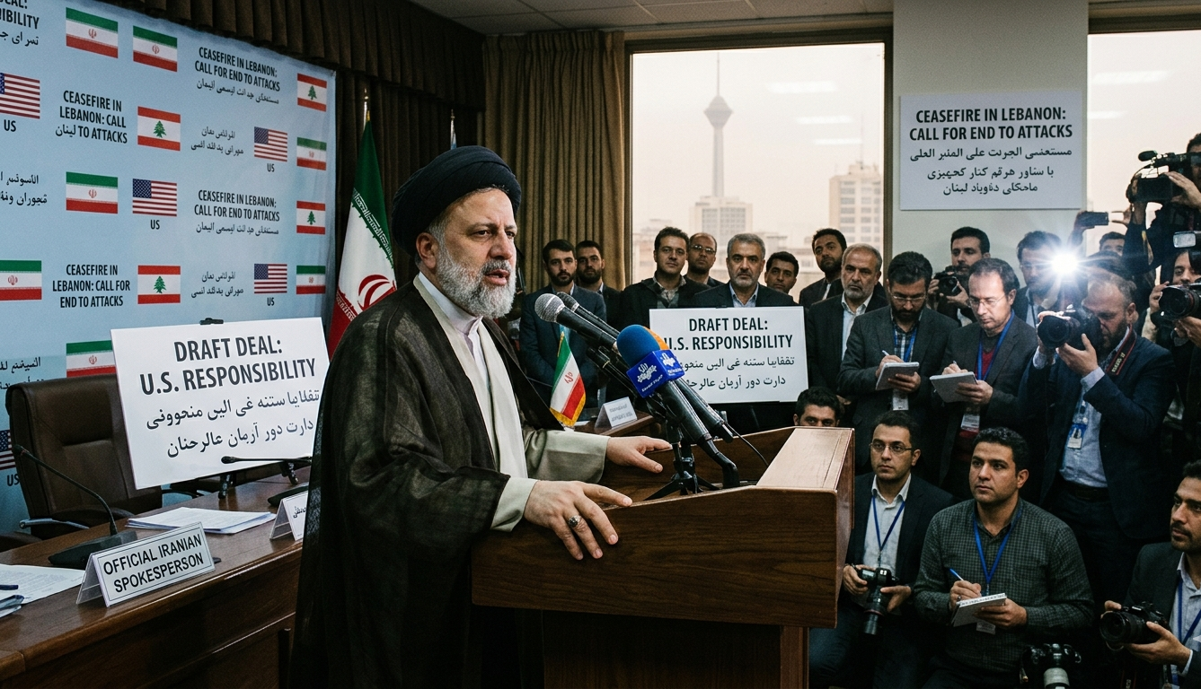 Iran Says US Responsible for Implementing Draft Deal, Calls for End to Lebanon Attacks