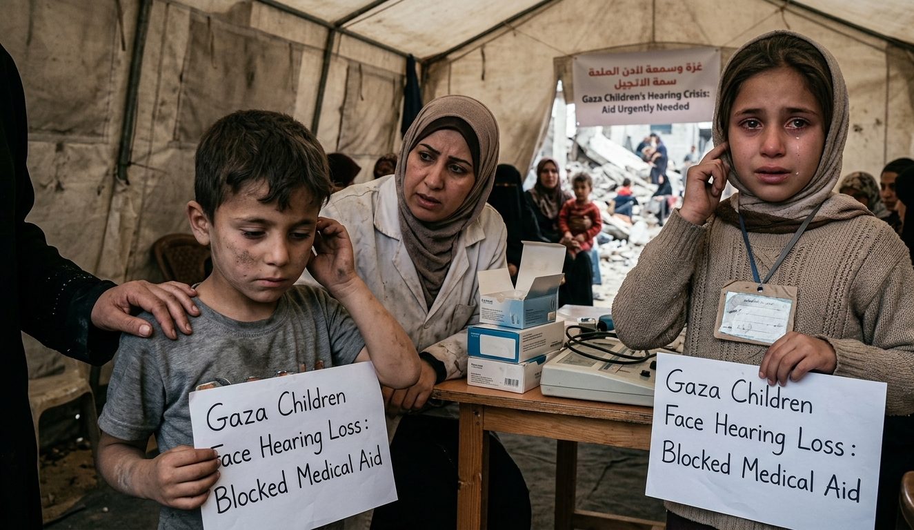 Thousands of Gaza Children Suffer Hearing Loss as Access to Treatment Remains Blocked