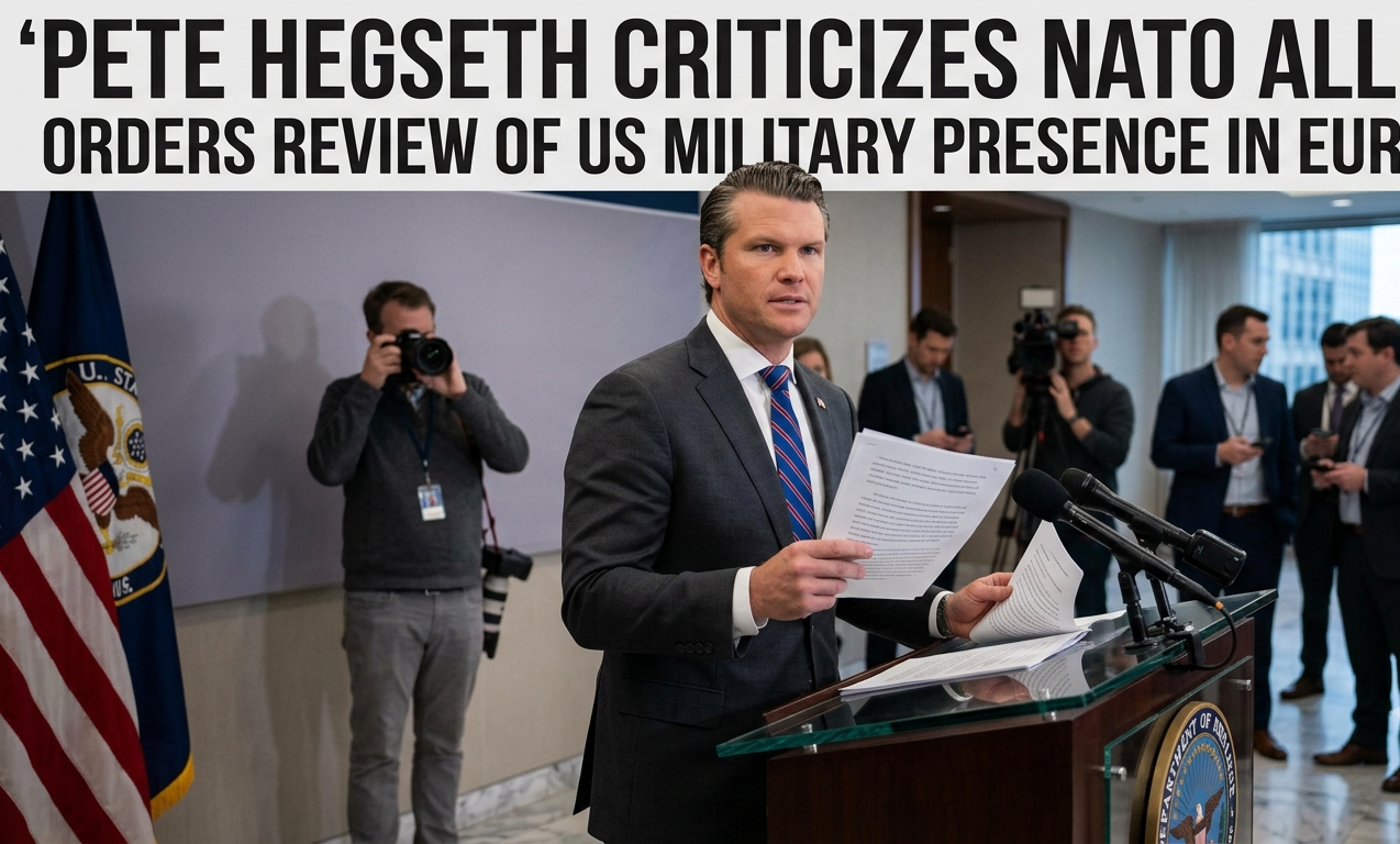 Pete Hegseth Criticizes NATO Allies and Orders Review of US Military Presence in Europe