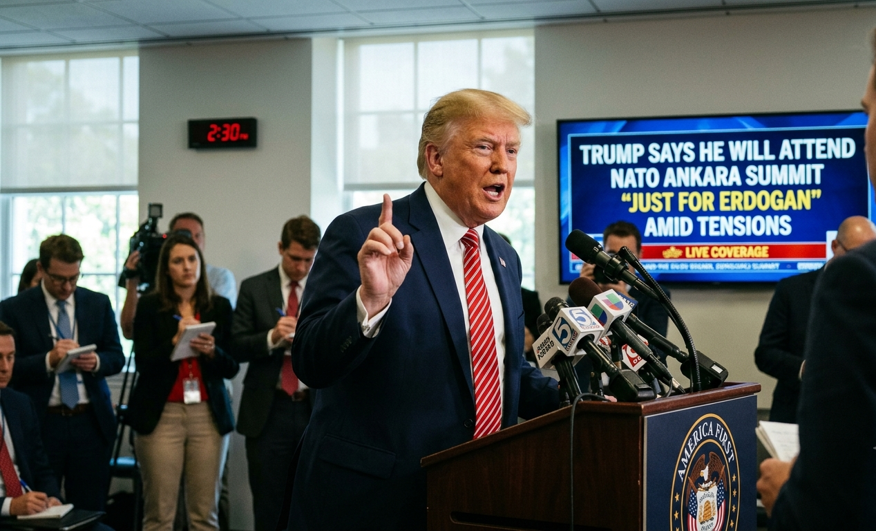Trump Says He Will Attend NATO Ankara Summit “Just for Erdogan” Amid Tensions
