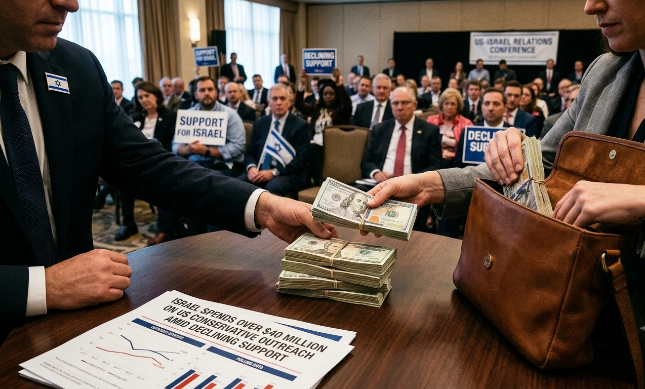 Israel Spends Over $40 Million on US Conservative Outreach Amid Declining Support