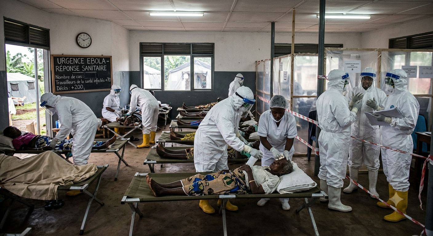 Ebola Spreads Fast in DRC as Over 70 Health Workers Infected and Death Toll Exceeds 200