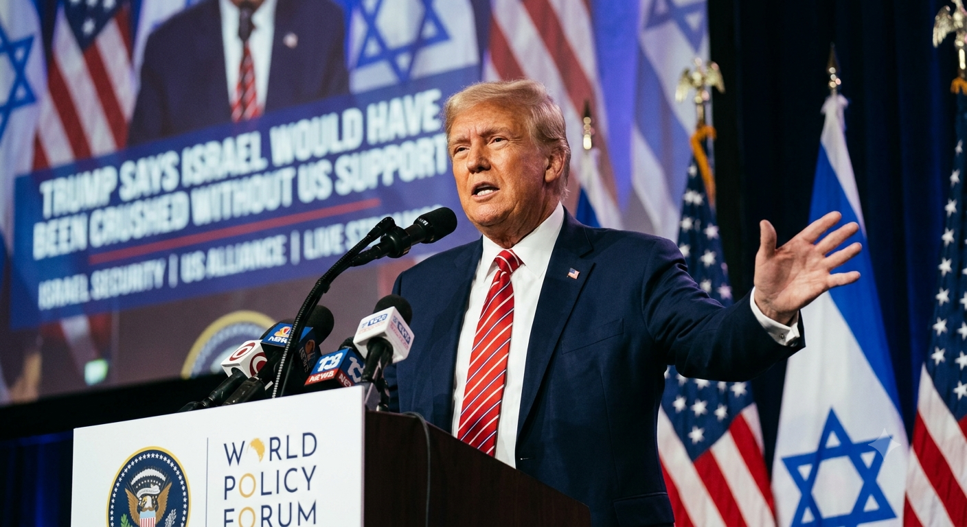 Trump Says Israel Would Have Been Crushed Without US Support
