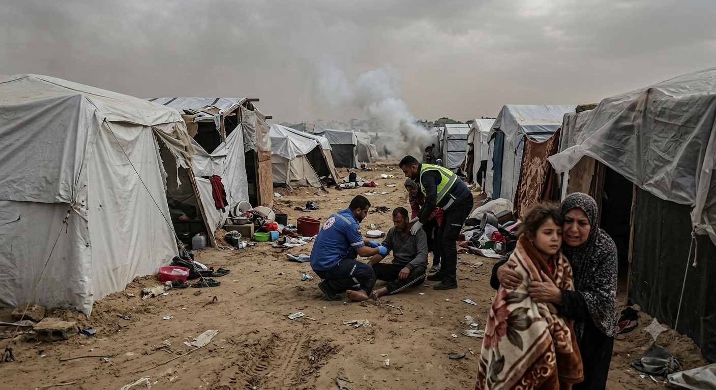 Israeli Drone Strike on Gaza Al-Mawasi Camp Kills Two Including Child in Safe Zone Area