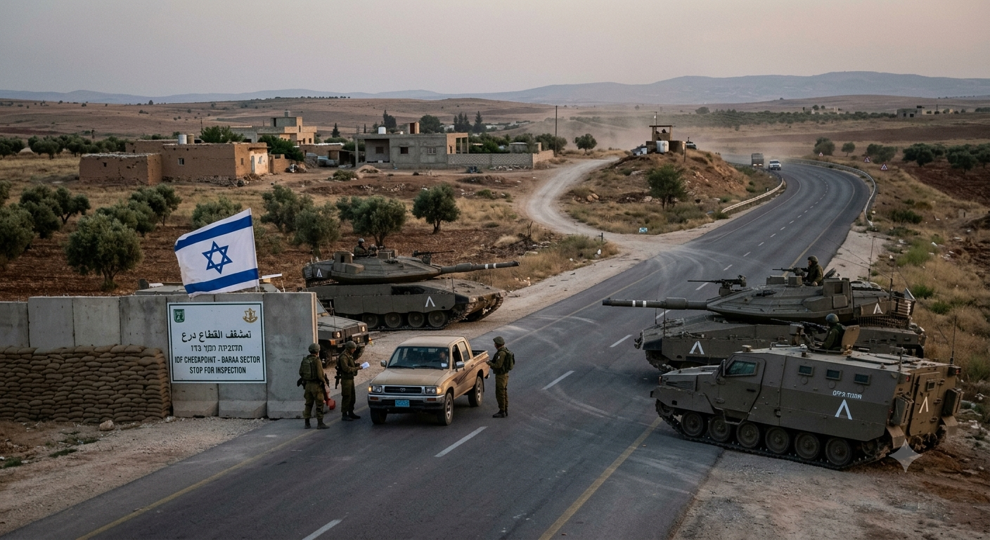 Israeli Forces Advance Deeper into Southern Syria, Establish New Checkpoints in Daraa