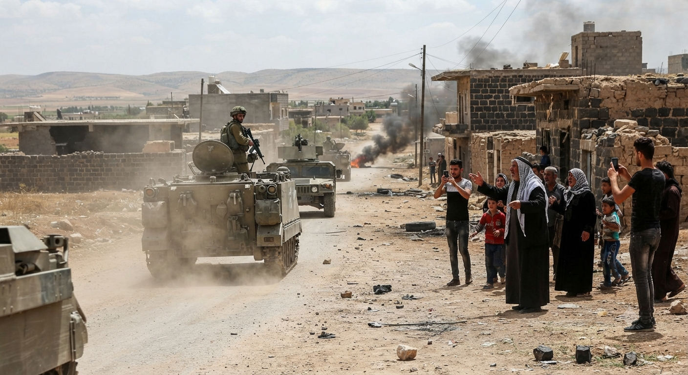 Israeli Forces Open Fire on Civilians in Southern Syria During Withdrawal From Daraa Village