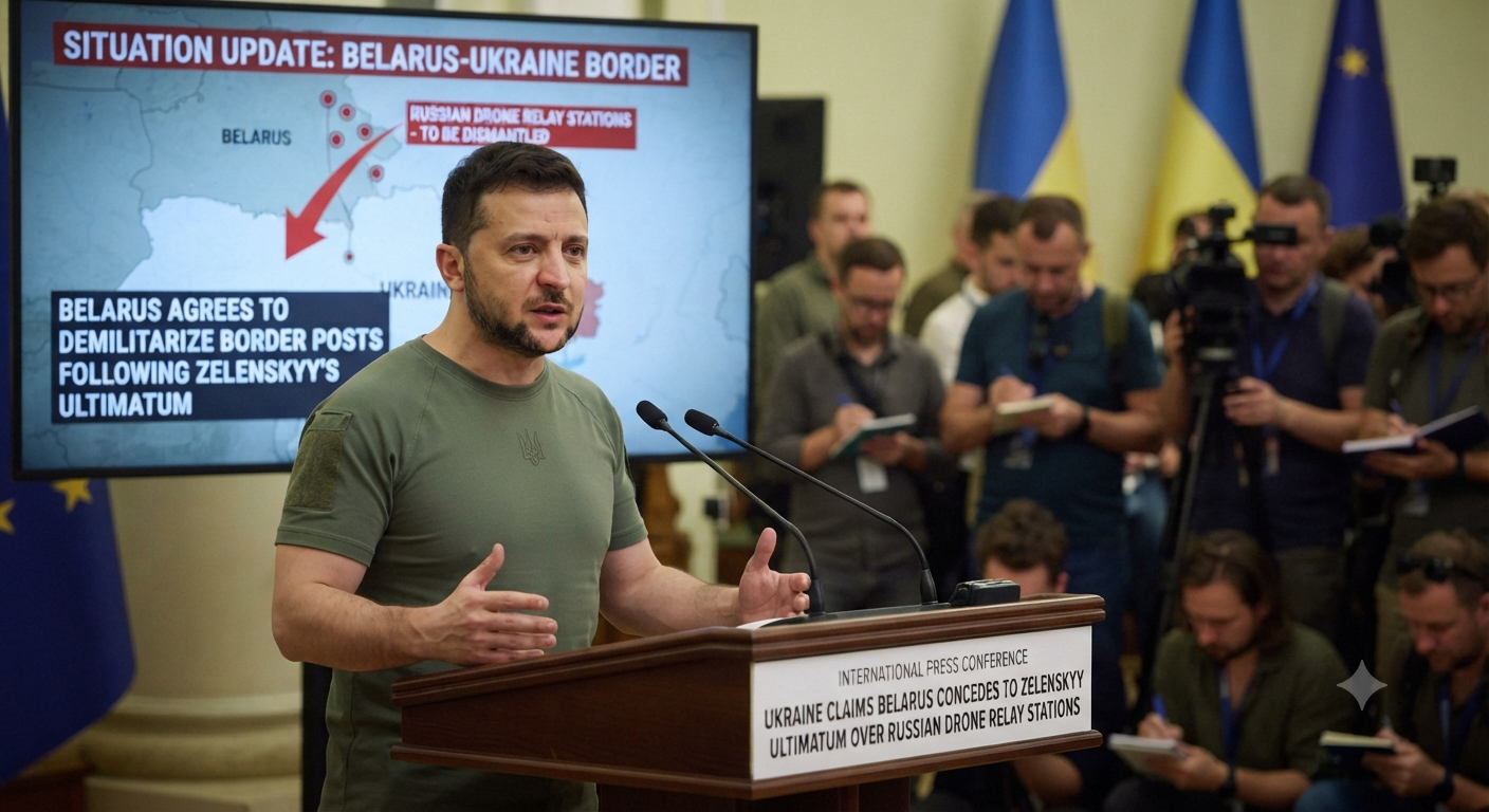 Ukraine Claims Belarus Concedes to Zelenskyy Ultimatum Over Russian Drone Relay Stations