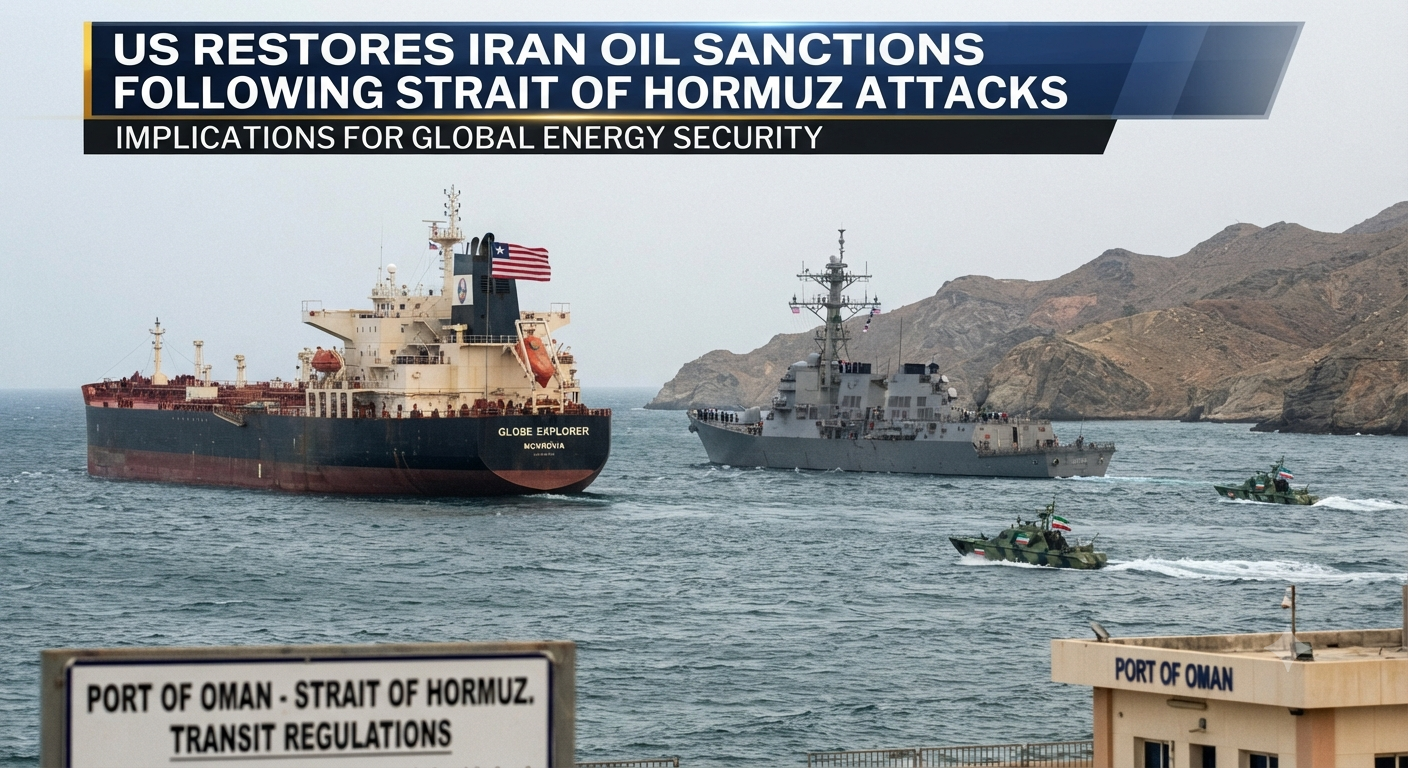 US Restores Iran Oil Sanctions Following Strait of Hormuz Attacks