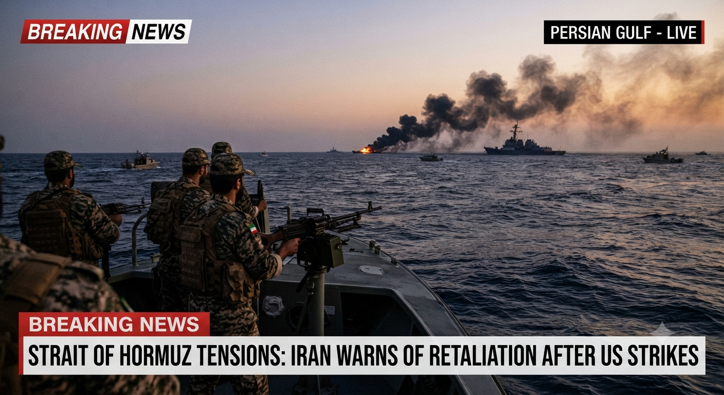 Iran Warns of Retaliation After US Launches Strikes in Strait of Hormuz