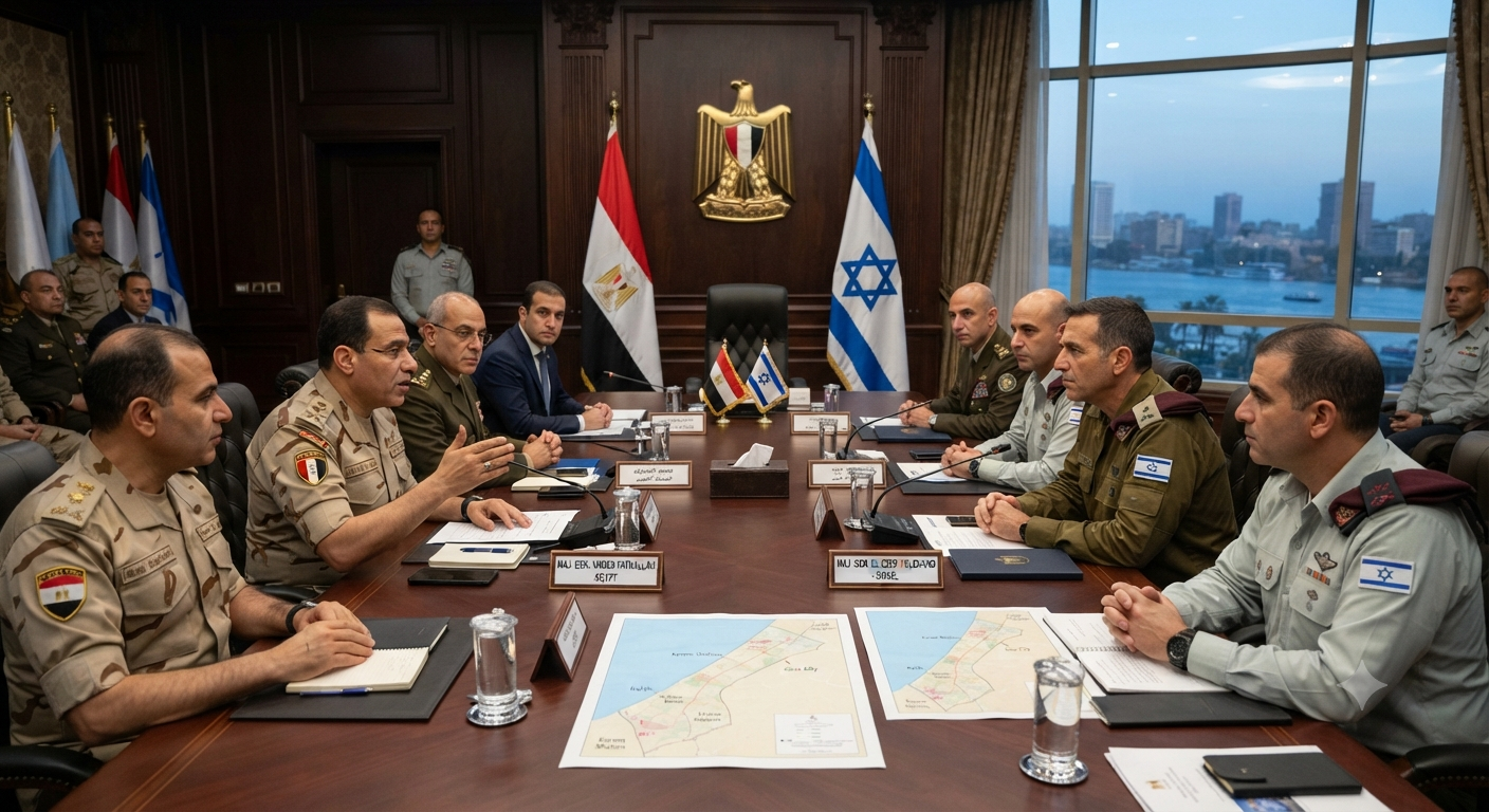Israeli and Egyptian Officials Hold Gaza Talks During Cairo Military Meeting