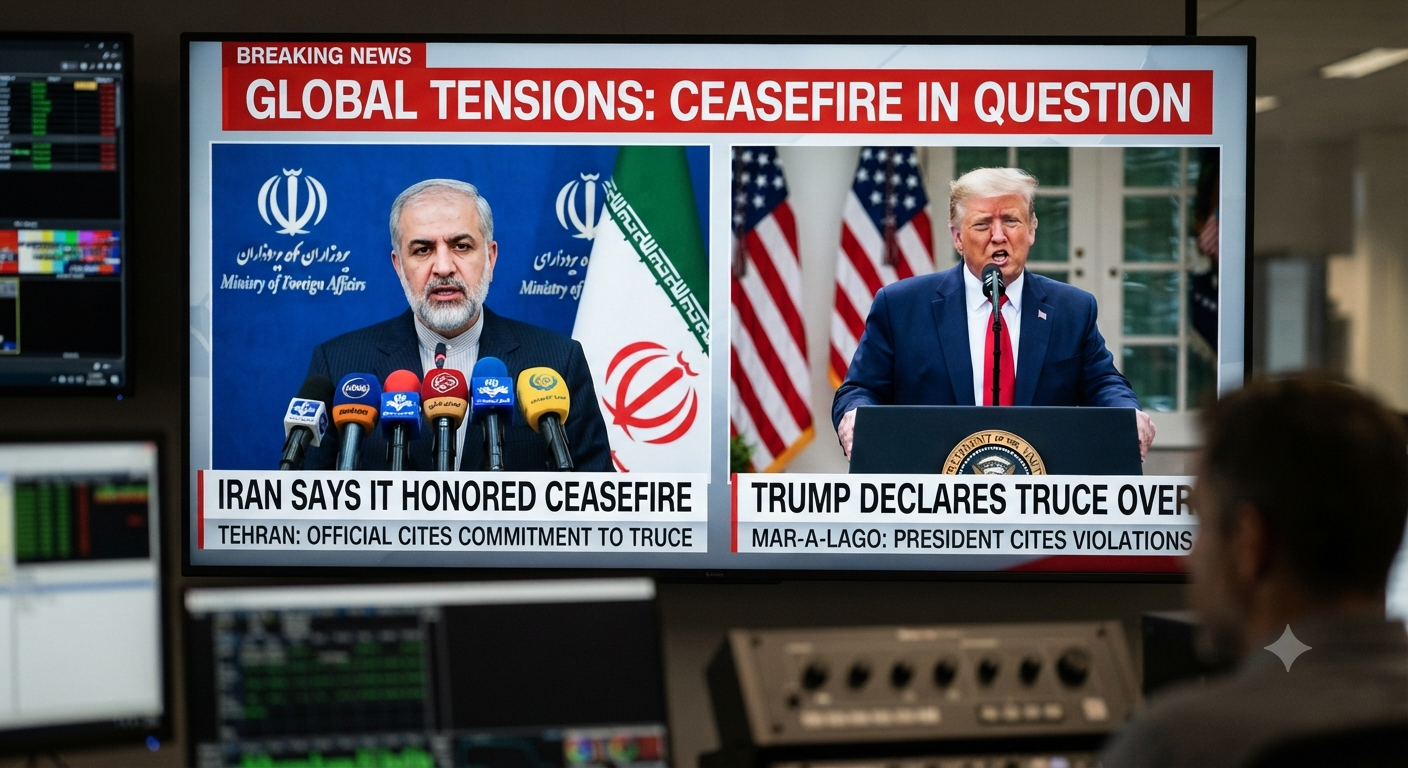 Iran Says It Honored Ceasefire as Trump Declares Truce Over