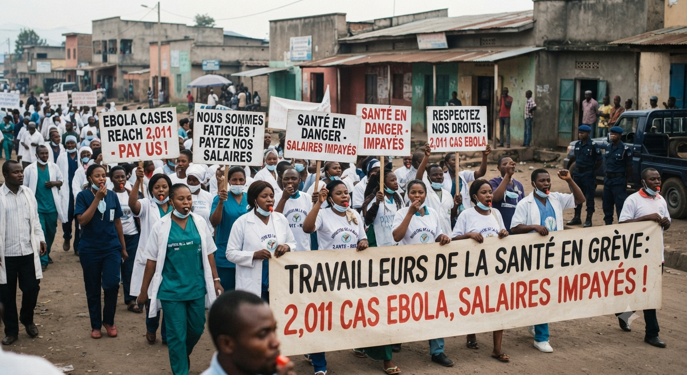 DR Congo Ebola Cases Reach 2,011 as Healthcare Workers Protest Unpaid Wages