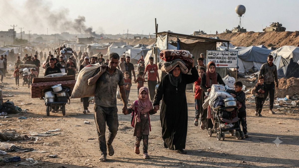 Israel Expands ‘Yellow Zone’ in Gaza, Forcing More Palestinian Families to Flee