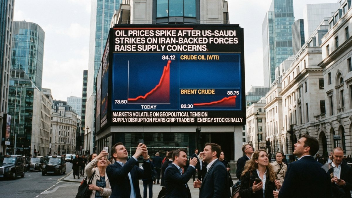 Oil Prices Spike After US-Saudi Strikes on Iran-Backed Forces Raise Supply Concerns
