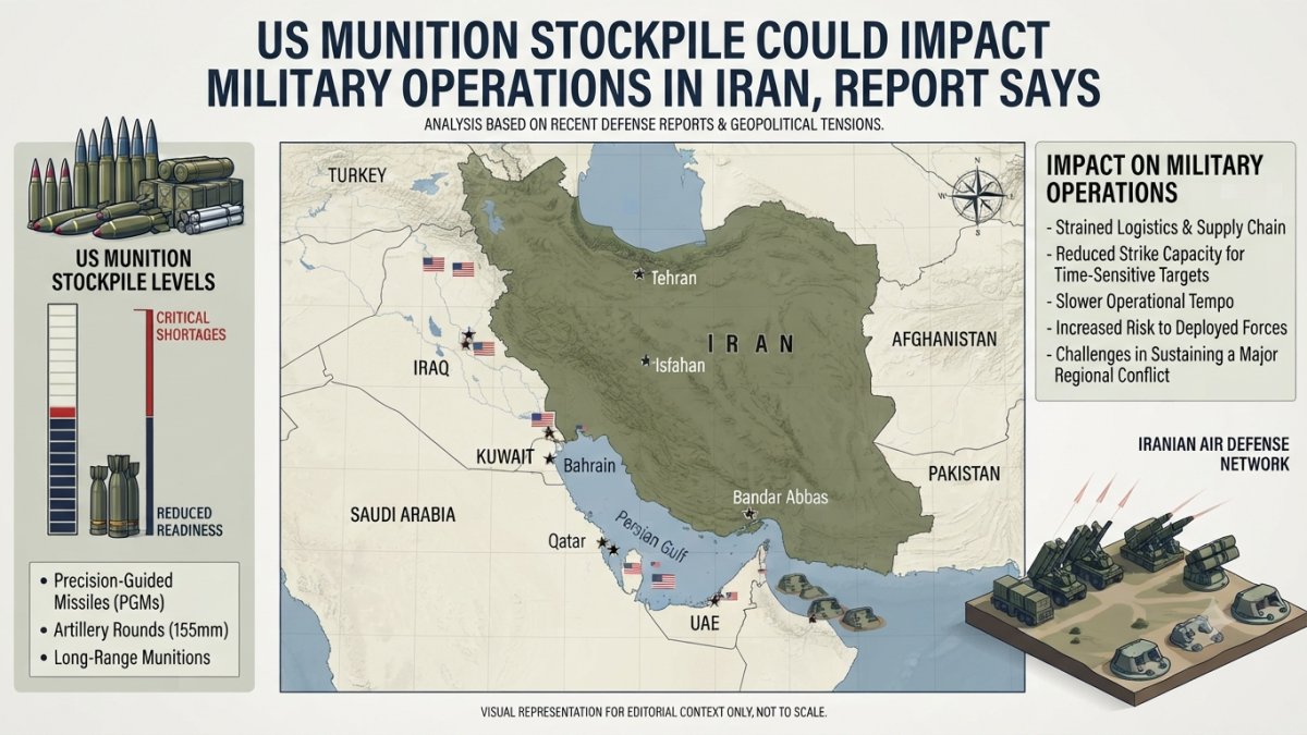 US Munition Stockpile Could Impact Military Operations in Iran, Report Says