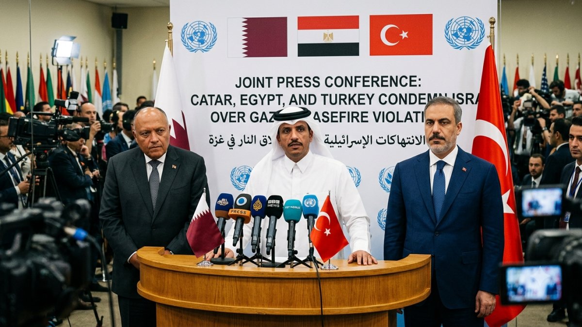 Qatar, Egypt and Turkey Condemn Israel Over Gaza Ceasefire Violations