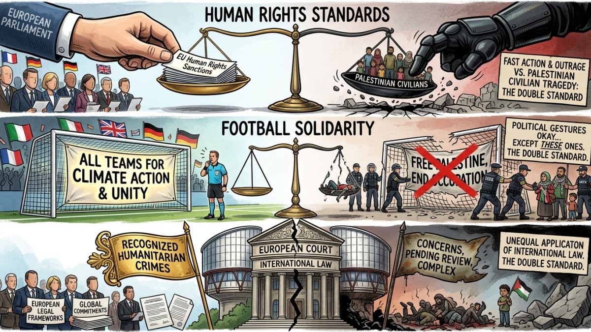 Europe’s Double Standards on Palestine, Human Rights and Football