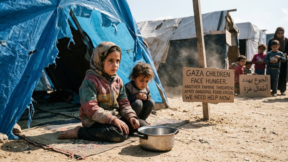 Gaza Children Face Hunger as Another Famine Threatens Amid Ongoing Food Crisis