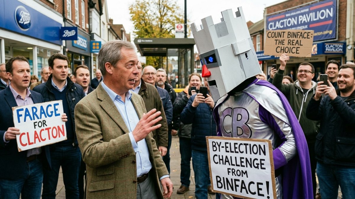 Nigel Farage Faces Unusual Clacton By-Election Challenge From Count Binface