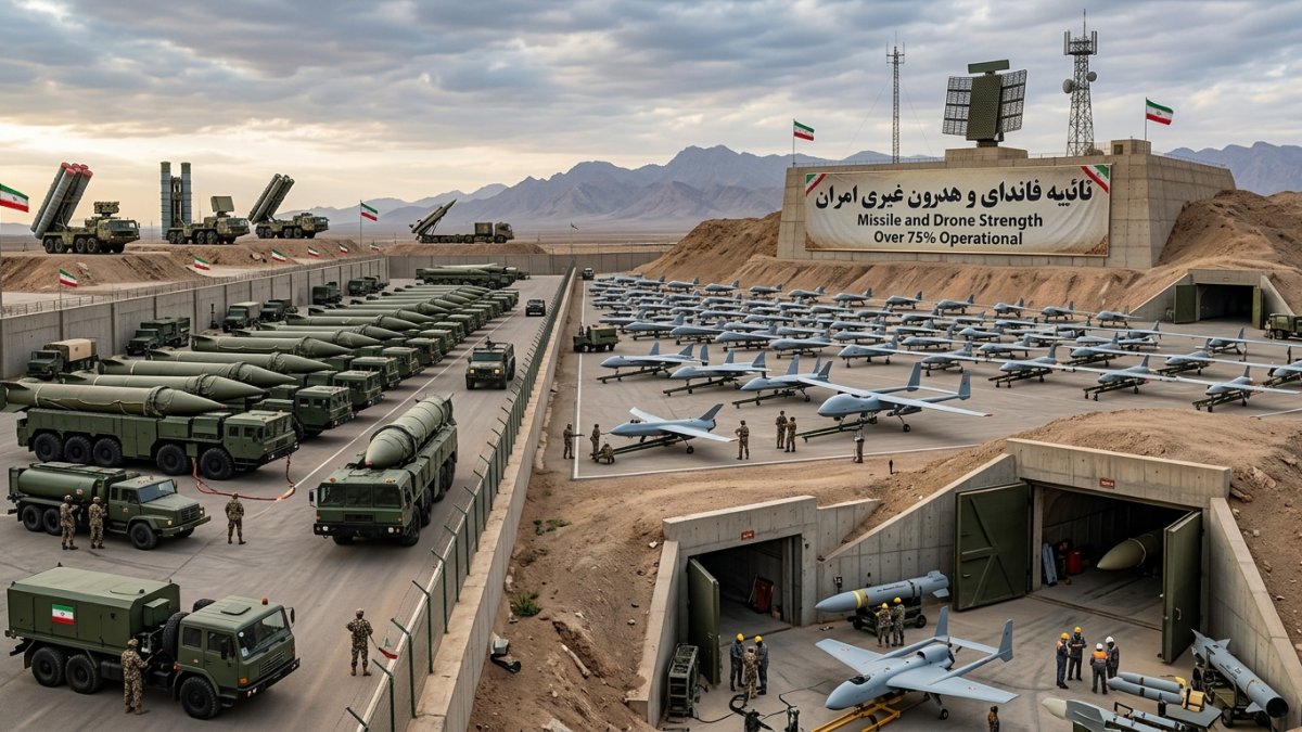 Iran Says More Than 75% of Missile and Drone Capabilities Remain Operational