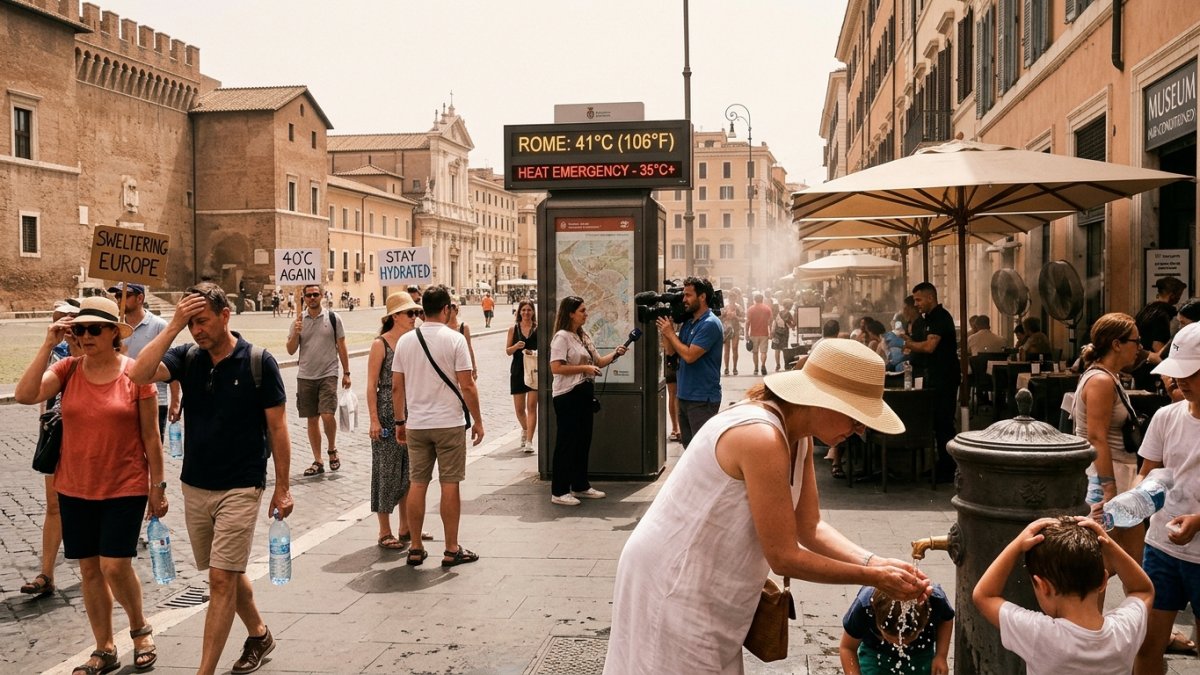Europe Swelters as Extreme Heatwave Pushes Temperatures Above 35°C