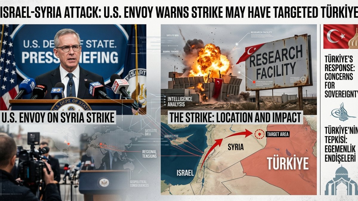 Israel Syria Attack: US Envoy Warns Strike May Have Targeted Türkiye