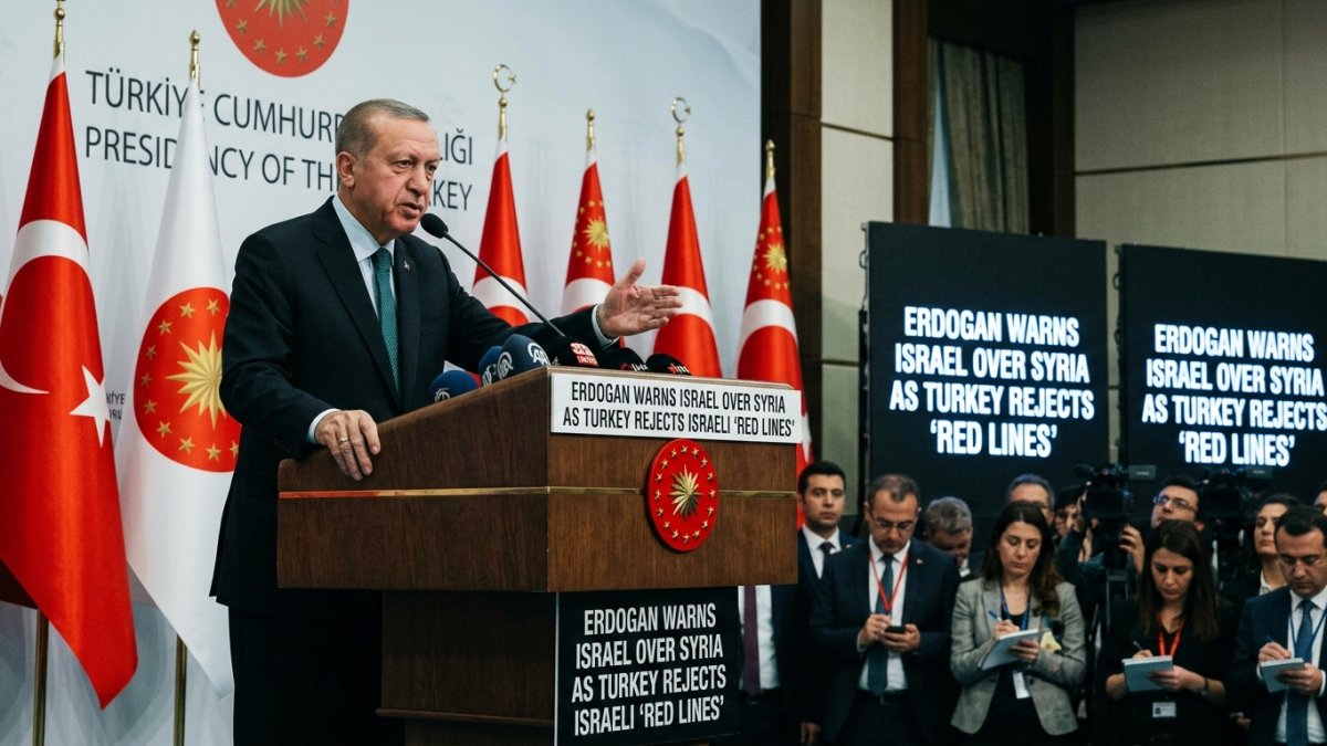 Erdogan Warns Israel Over Syria as Turkey Rejects Israeli ‘Red Lines’