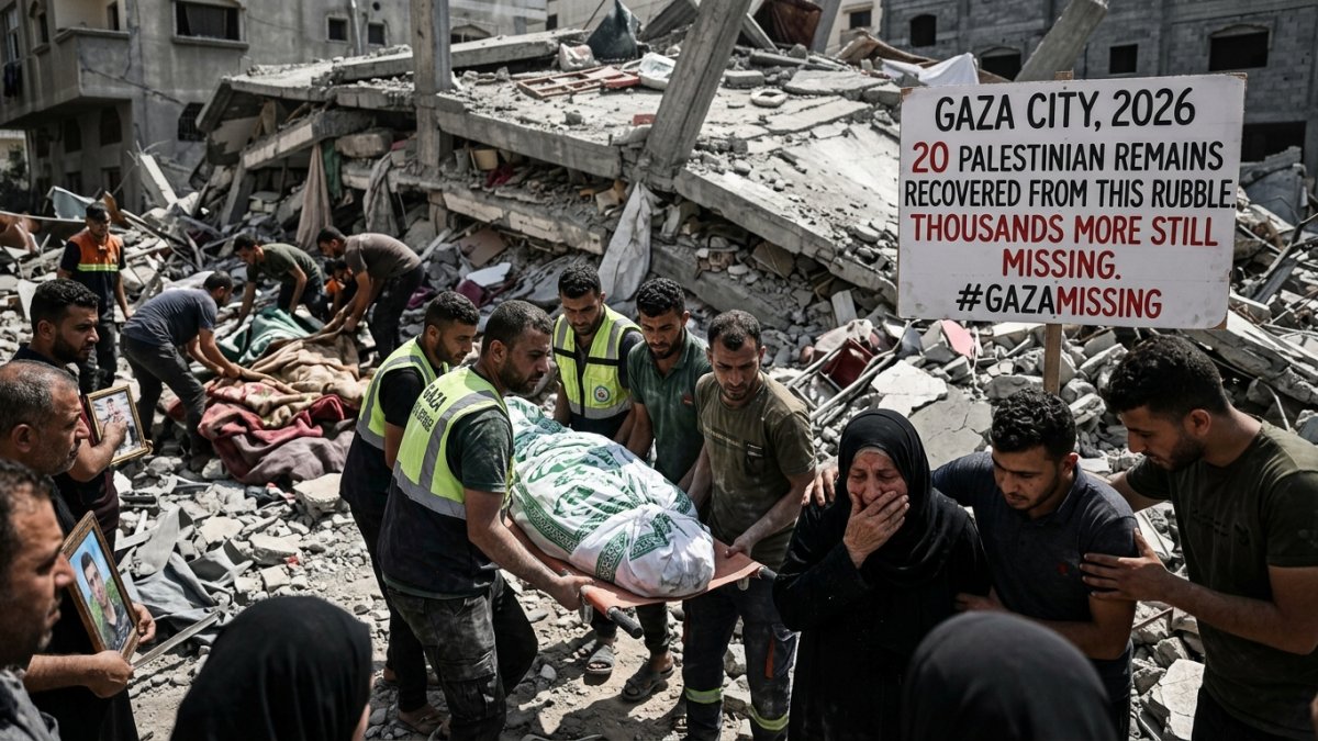 20 Palestinian Remains Recovered From Rubble in Gaza City as Thousands Remain Missing
