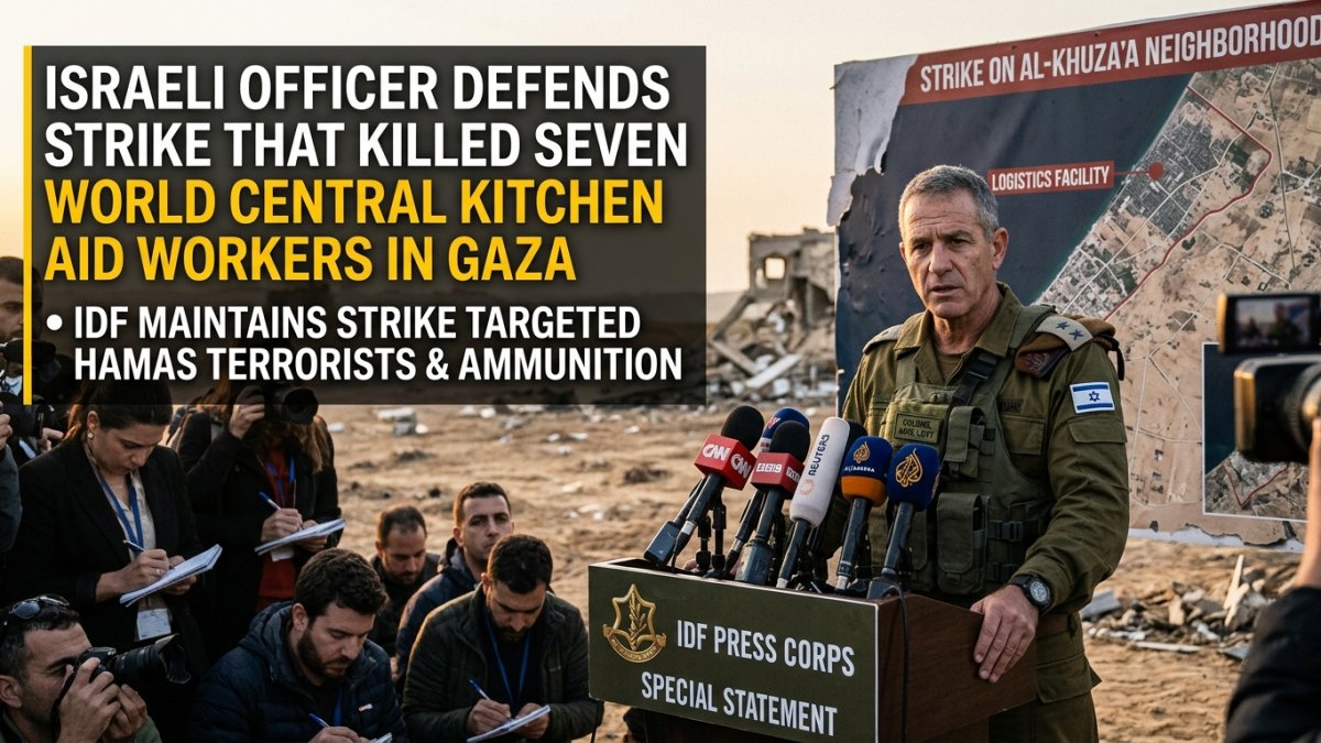 Israeli Officer Defends Strike That Killed Seven World Central Kitchen Aid Workers in Gaza