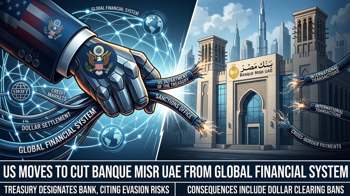 US Moves to Cut Banque Misr UAE From Global Financial System