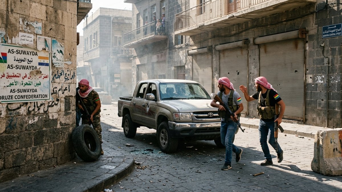 Syria Suwayda Clashes: Rival Druze Militias Reportedly Exchange Fire