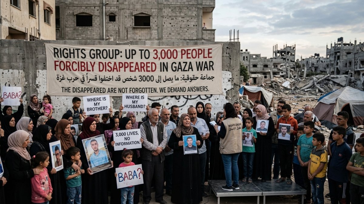 Gaza War Rights Group Says Up to 3,000 People May Have Been Forcibly Disappeared