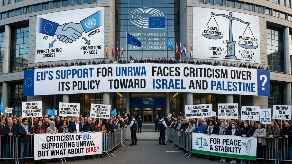 EU’s Support for UNRWA Faces Criticism Over Its Policy Toward Israel and Palestine