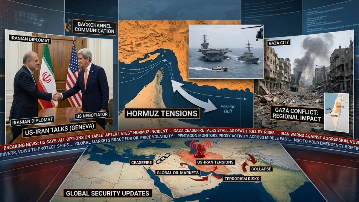 Iran War News US-Iran Talks Hormuz Tensions Gaza Conflict and Global Security Updates