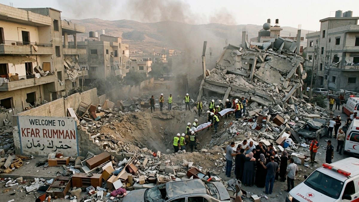Israeli Attacks on Kfar Rumman Kill 11 in Southern Lebanon