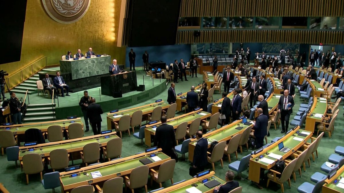 Netanyahu UN Speech Sees Dozens of Delegations Walk Out