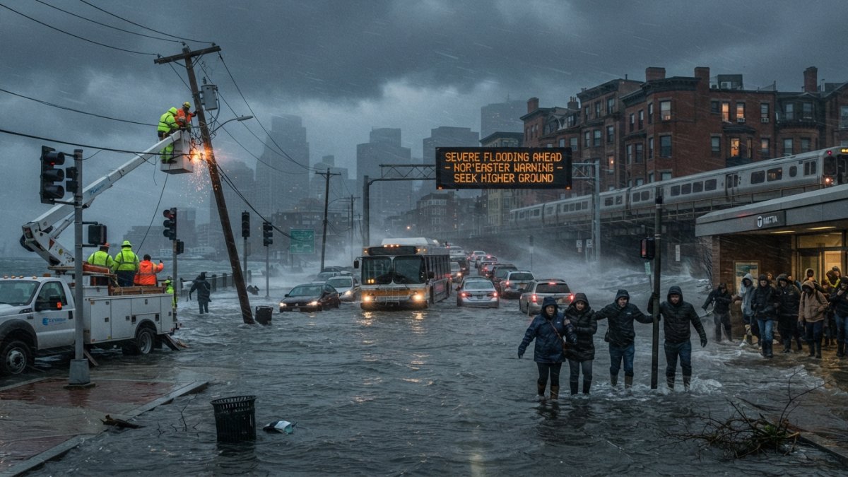 Nor’easter Brings Flooding, Power Outages and Travel Disruption to US Northeast