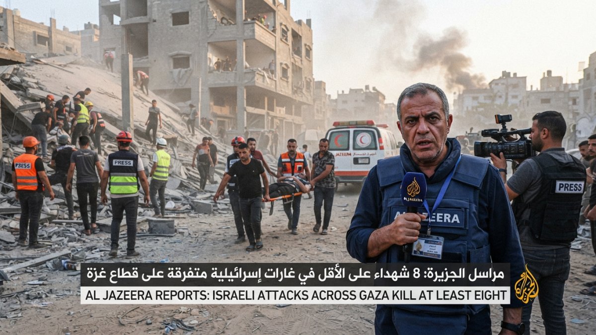 Israeli Attacks Across Gaza Kill at Least Eight, Al Jazeera Reports