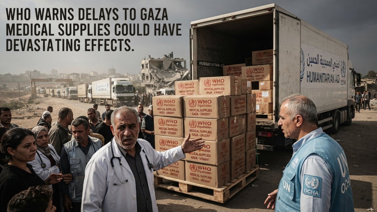 WHO Warns Delays to Gaza Medical Supplies Could Have Devastating Effects